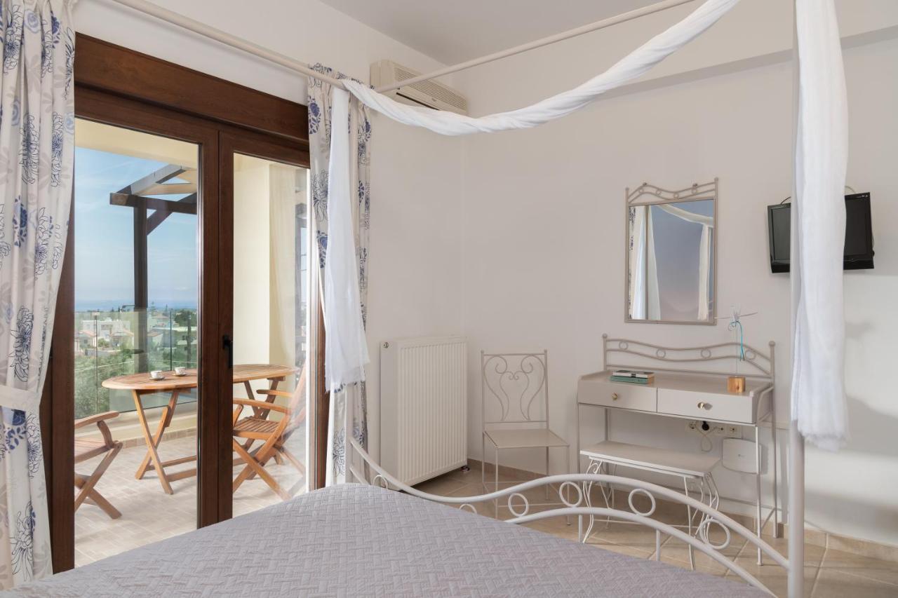 Family Villa Rousa In Rethymno With Pool, Bbq And Kids Area Loutra  Exterior photo